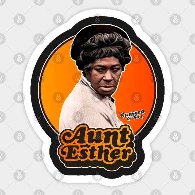 Aunt Esther Sticker by darklordpug